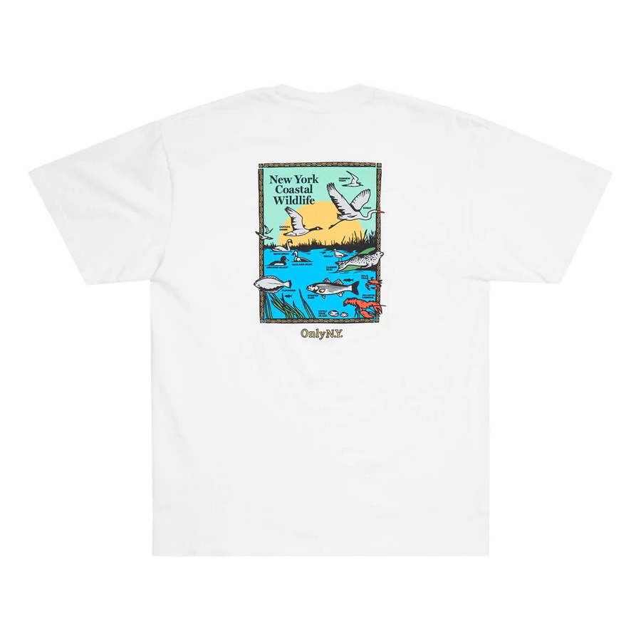 Only Ny Coastal Wildlife T Shirts White オンリーニューヨーク ショートスリーブ Tシャツ ホワイト Rawdrip