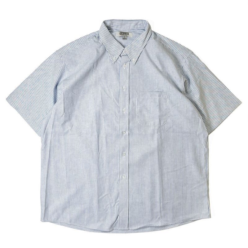 Edwards Easy Care S/S Oxford Shirts Blue Stripe / エドワーズ