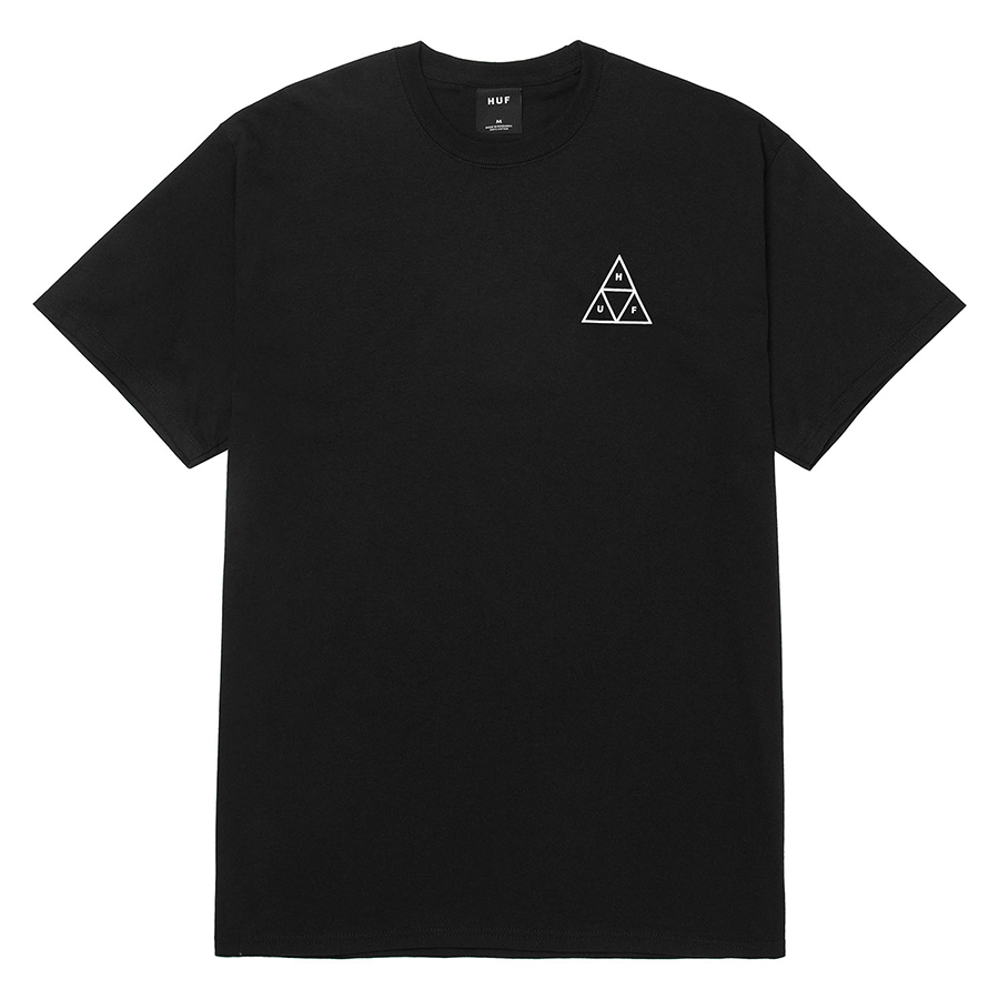 HUF Essentials TT S/S T-Shirts Black / ハフ ショートスリーブ T