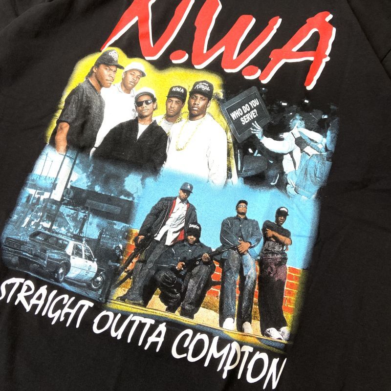 N.W.A S/S T-Shirts Black / エヌ・ダブリュ・エー ショートスリーブ Tシャツ ブラック - RAWDRIP