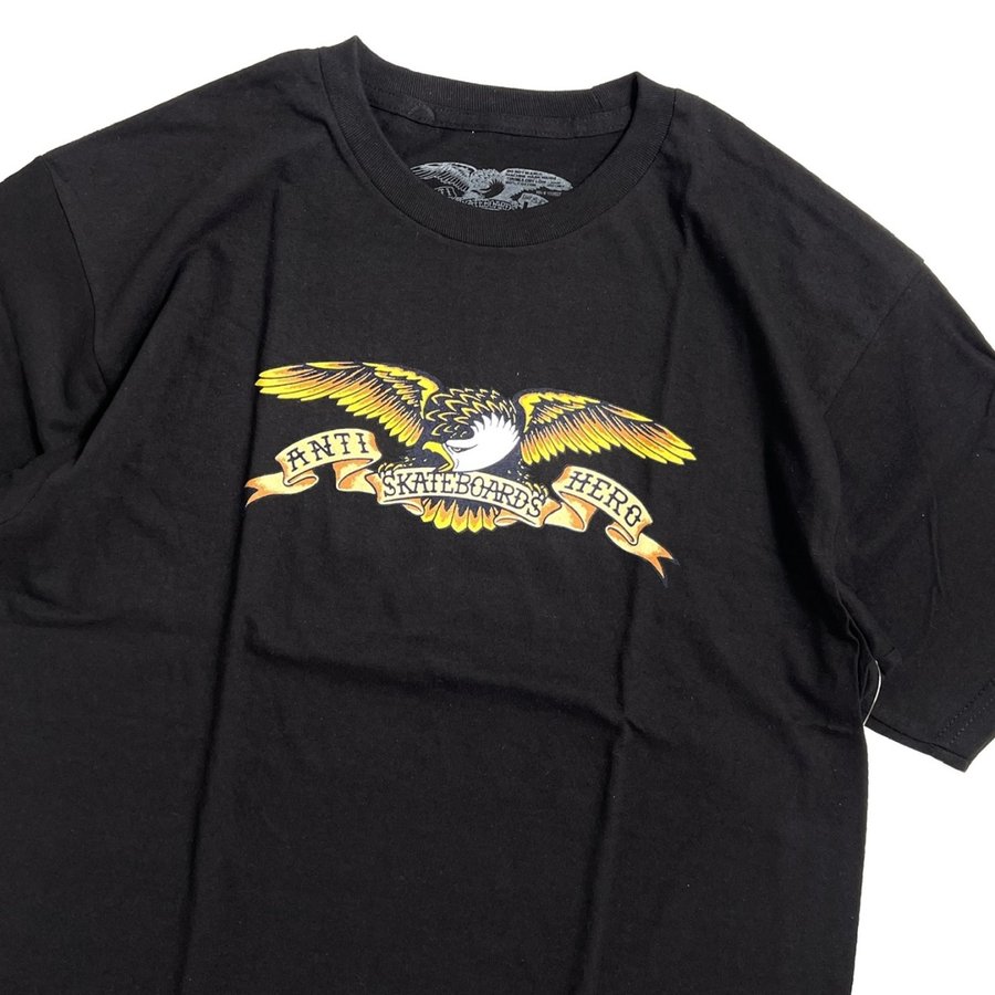 Anti Hero Basic Eagle S S T Shirts Black アンタイヒーロー ベーシックイーグル Tシャツ ブラック Rawdrip