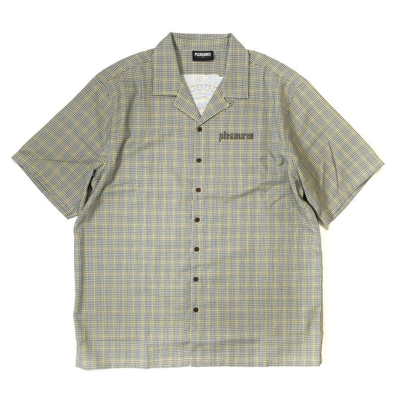 Pleasures Blessed Check S/S Shirts Green / プレジャーズ ブレスド