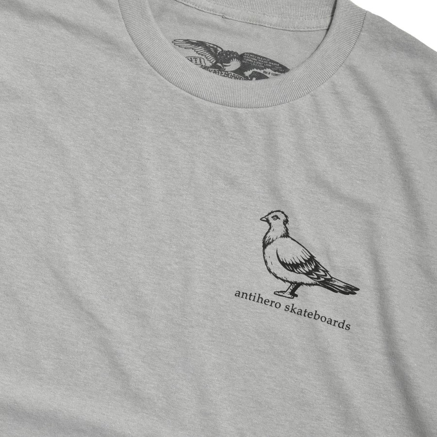 Anti Hero Lil Pigeon S/S T-Shirts SilverｘBlack / アンタイヒーロー