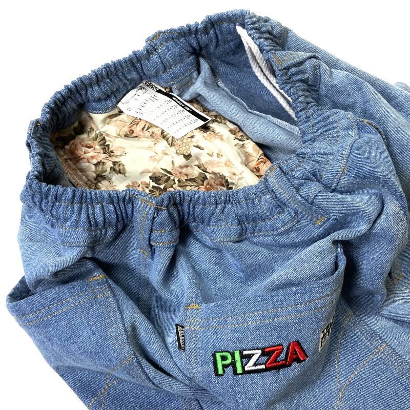 Televisi StarｘPizza Denim Pants Light Blue / テレビジスタ―ｘピザスケートボード デニムパンツ ライトブルー  - RAWDRIP