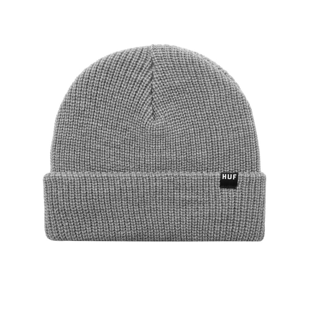 HUF Essentials Usual Beanie Grey / ハフ ビーニー ニットキャップ グレー - RAWDRIP