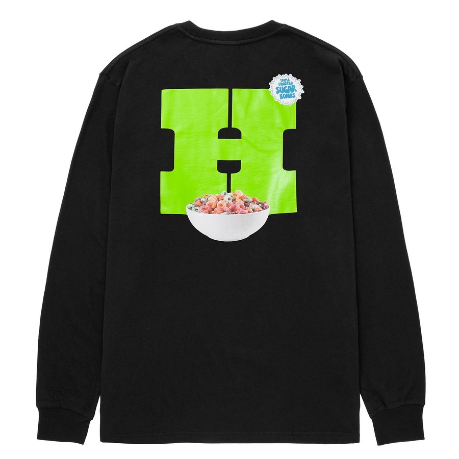 HUF Cereal Killer L/S Tee Black / ハフ シリアル キラー L/S Tシャツ