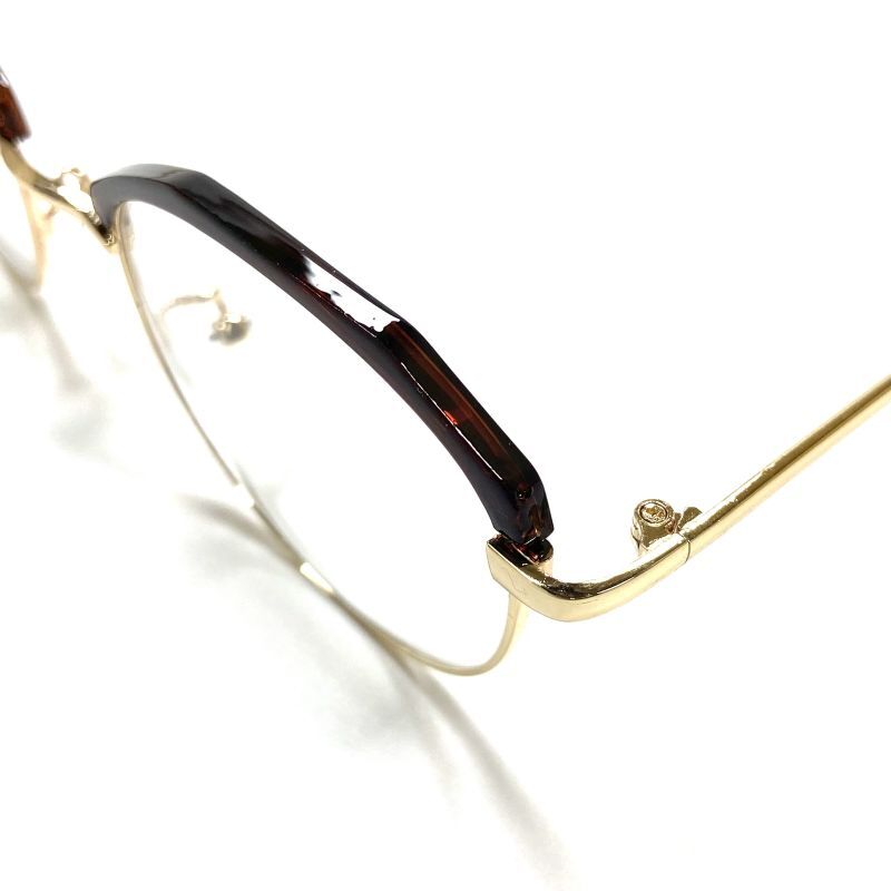 CiCi Vision NYC Half Rim Sunglasses BrownｘClear / シシヴィジョン ニューヨーク ハーフリム  サングラス ブラウンｘクリア - RAWDRIP