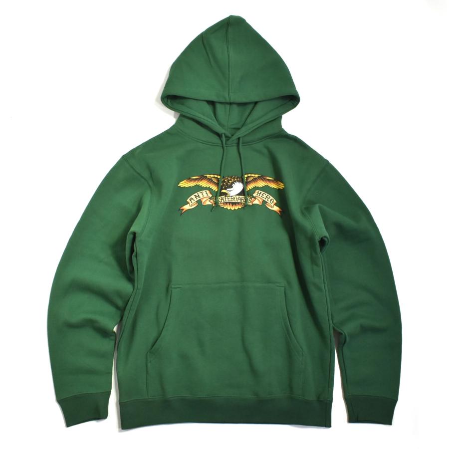 Anti Hero Basic Eagle Pullover Hoodie Dark Green / アンタイ