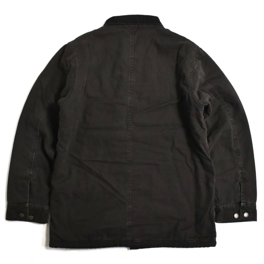 Dickies Stonewashed Duck Lined Chore Coat Stonewash Black