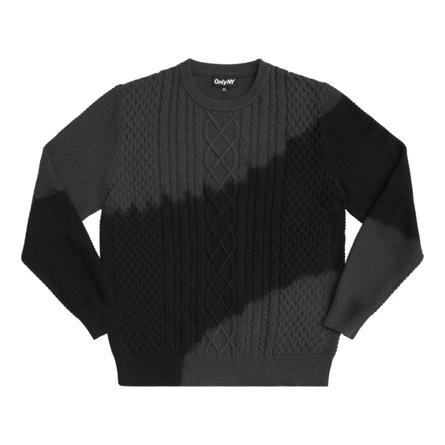 ONLY NY Fisherman Dip Dye Sweater Vintage Black / オンリー