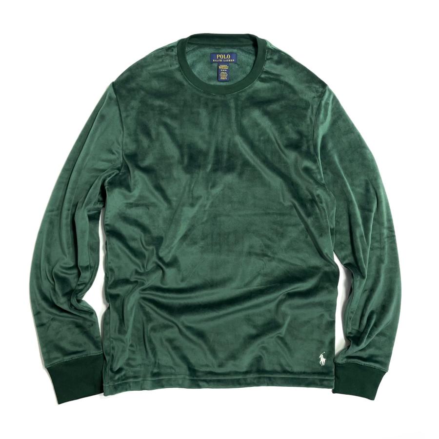 Polo Ralph Lauren Plush Velour Crew Green / ポロ ラルフローレン