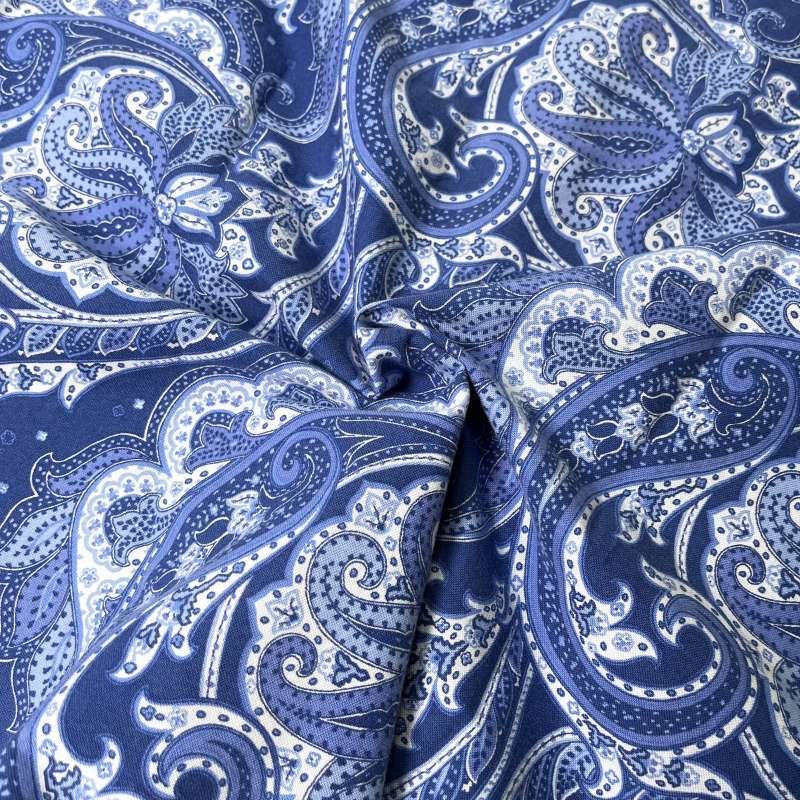 Polo Ralph Lauren Classic Fit Paisley Oxford S/S Shirts Blue