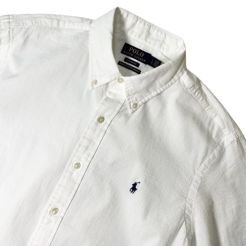 Polo Ralph Lauren Prepster Classic Fit Seersucker S/S Shirts White