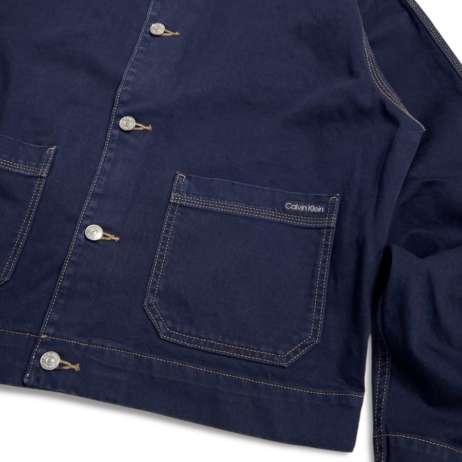 Indigo denim workwear jacket, Calvin Klein