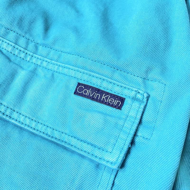 Calvin Klein Denim Coverall Jacket Turquoise / カルバンクライン