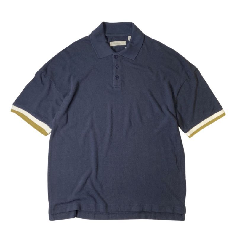 Standard Cloth S/S Pile Polo Shirts Navy / スタンダードクロス