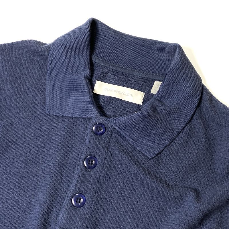 Standard Cloth S/S Pile Polo Shirts Navy / スタンダードクロス