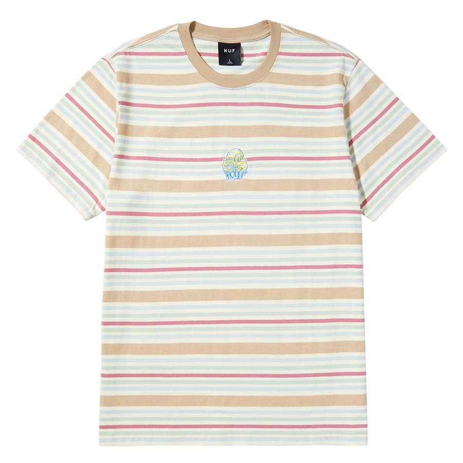 HUF Cheshire Stripe Knit Top Cream / ハフ チェシャー ストライプ