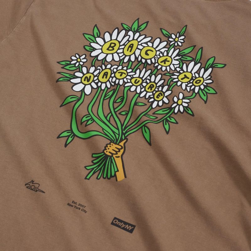 ONLY NY Back to Nature T-Shirts Brown / オンリーニューヨーク T