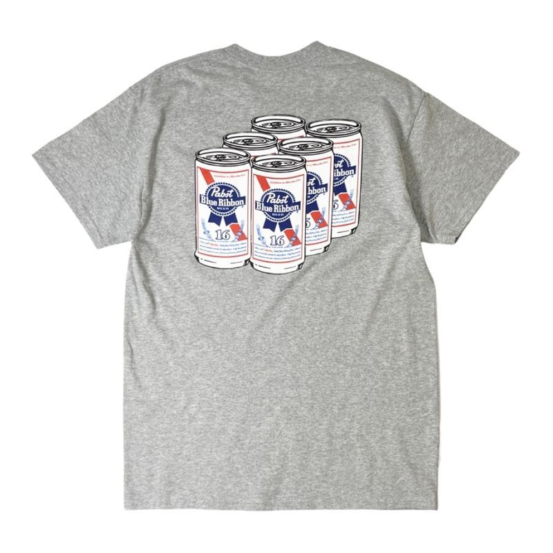 Pabst Blue Ribbon Beer T-Shirts Heather Grey / パブストブルー