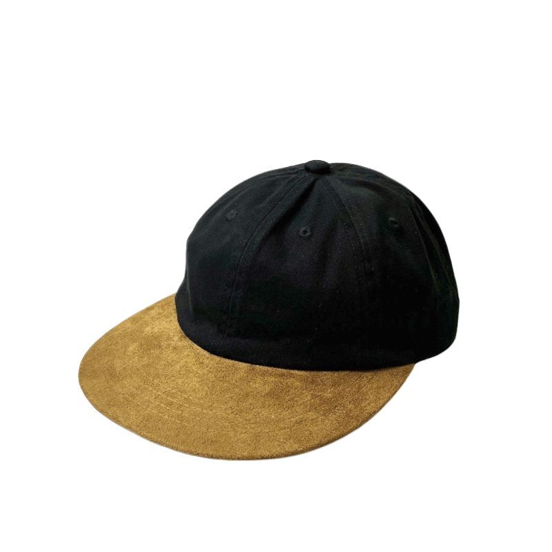 Suede 6-Panel キャップ cap スエード ブラック -