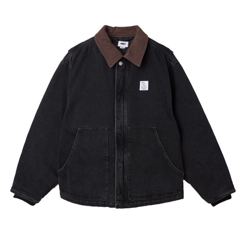 OBEY Work Around Jacket Faded Black / オベイ ワーク アラウンド