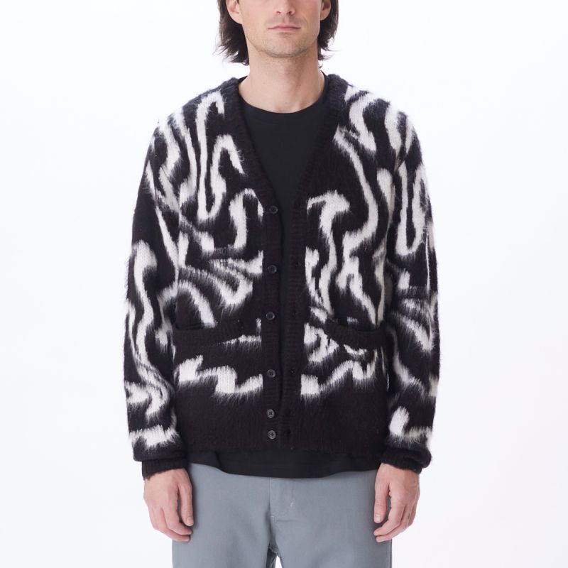 OBEY Pally Cardigan Black Multi / オベイ パリー カーディガン