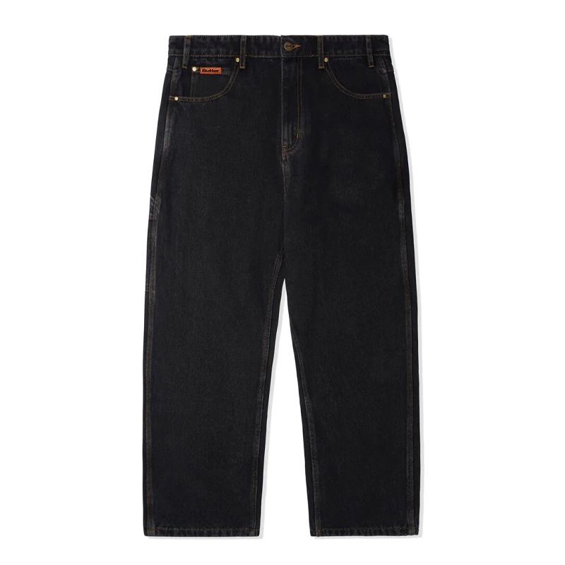 Butter Goods Relaxed Denim Jeans Washed Black / バターグッズ 