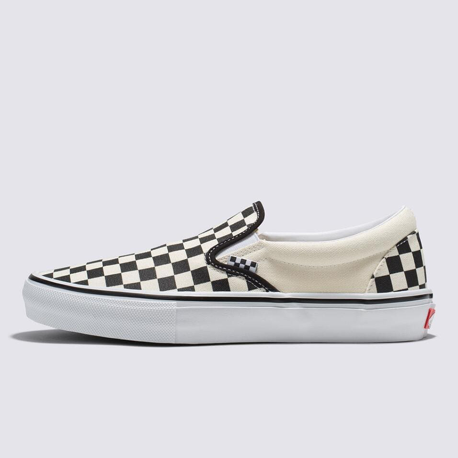 Vans Skate Slip-On Checkerboard / ヴァンズ スケートクラシック スリップオン チェッカーボード ブラック x オフ ホワイト - RAWDRIP